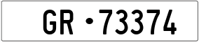 Trailer License Plate